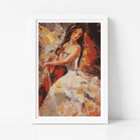 The Cellist Cross Stitch Kit - Premium Cross Stitch Kit - The Art of Stitch