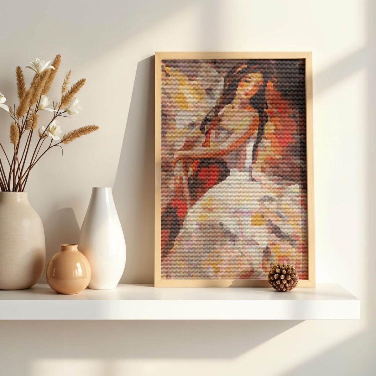 The Cellist Cross Stitch Pattern - Premium Cross Stitch Pattern - The Art of Stitch