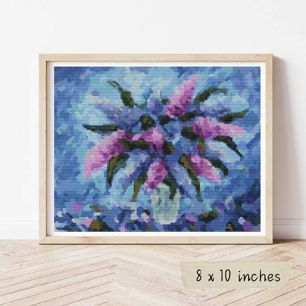 Purple Fiesta Cross Stitch Pattern