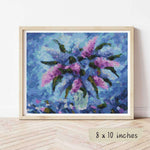 Purple Fiesta Cross Stitch Pattern