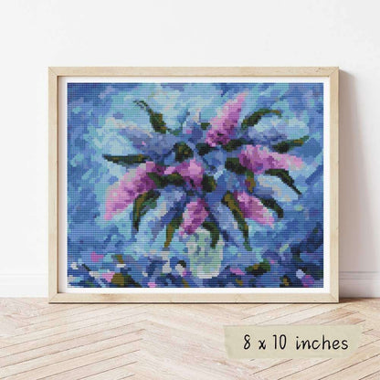 Purple Fiesta Cross Stitch Pattern