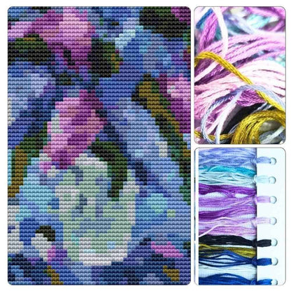 Purple Fiesta Cross Stitch Kit