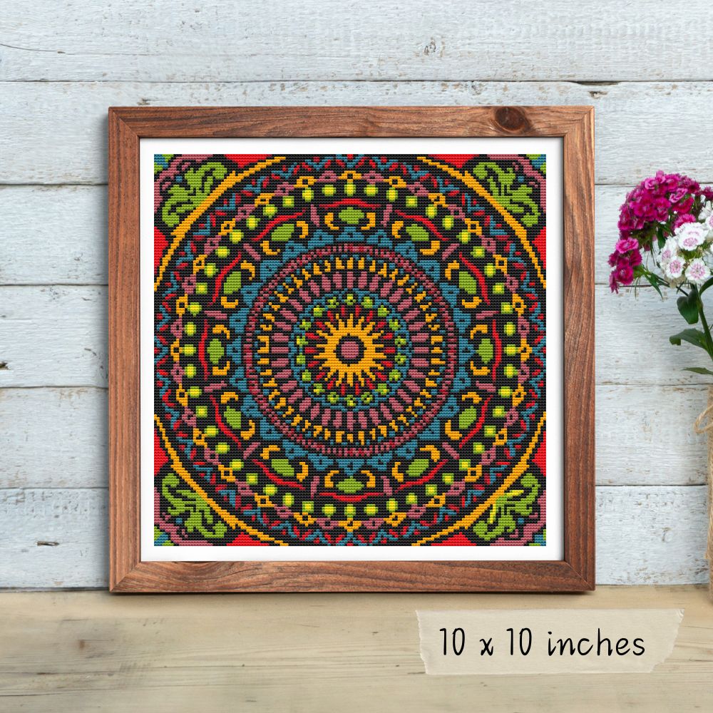 Hypnotic Mandala Cross Stitch Kit | The Art of Stitch