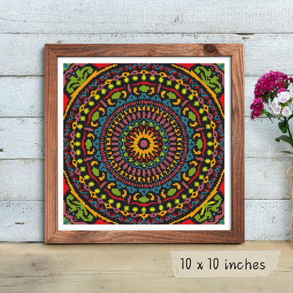 Hypnotic Mandala Cross Stitch Kit | The Art of Stitch