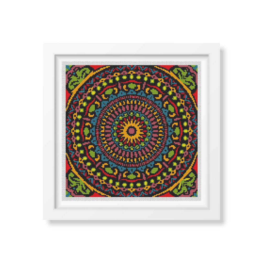 Hypnotic Mandala Cross Stitch Pattern | The Art of Stitch