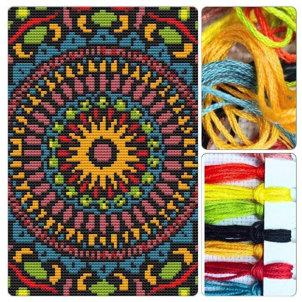 Mandala Series: Hypnotic Cross Stitch Kit
