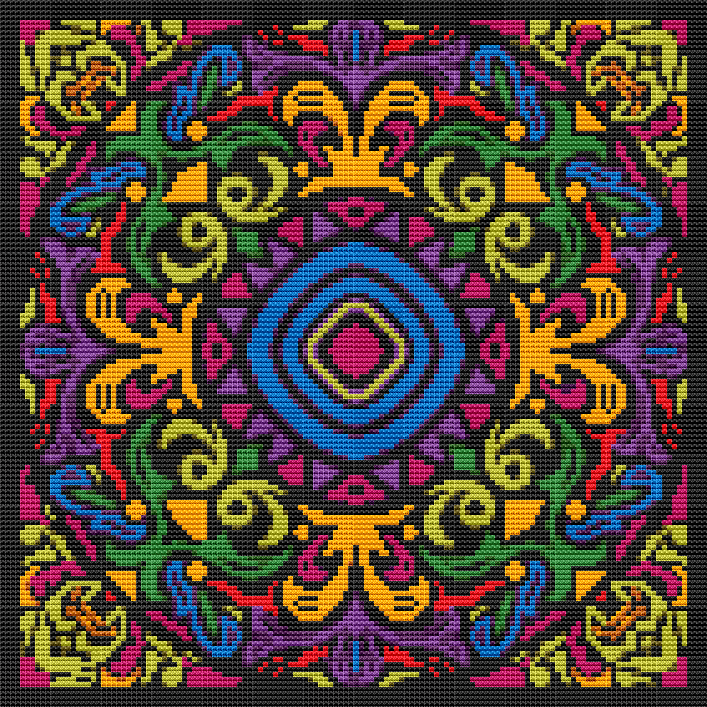 Medley Mandala Cross Stitch Kit | The Art of Stitch