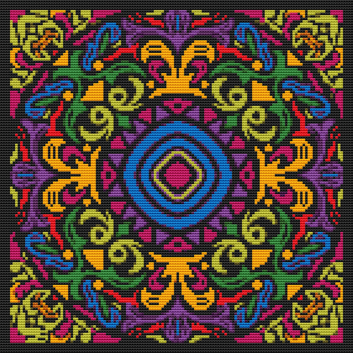 Medley Mandala Cross Stitch Kit | The Art of Stitch