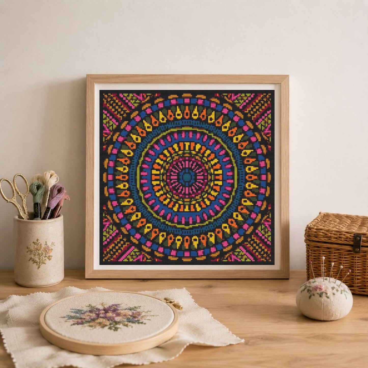 Mandala Series: Time Cross Stitch Kit
