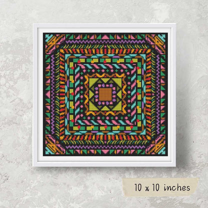 Mandala Series: Harmony Cross Stitch Pattern