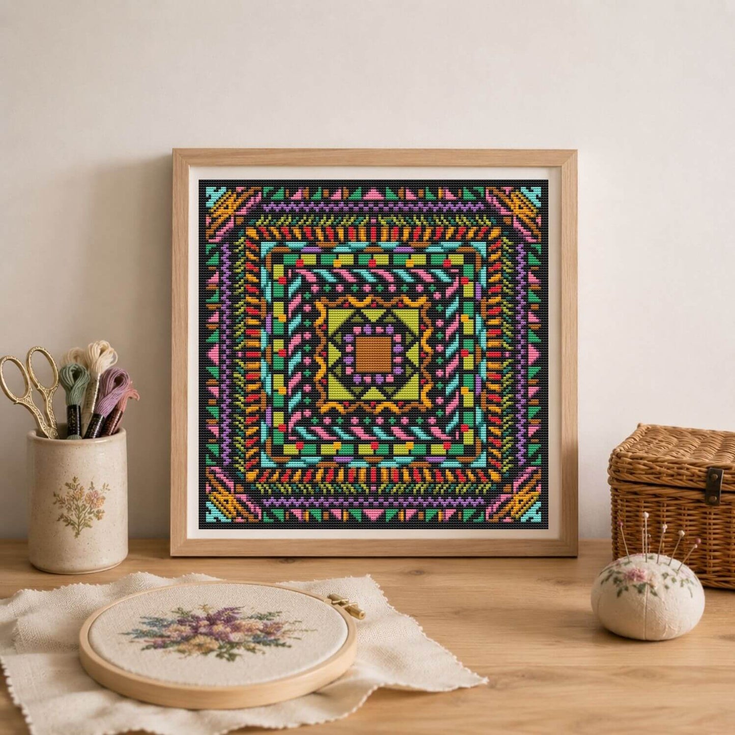 Mandala Series: Harmony Cross Stitch Kit