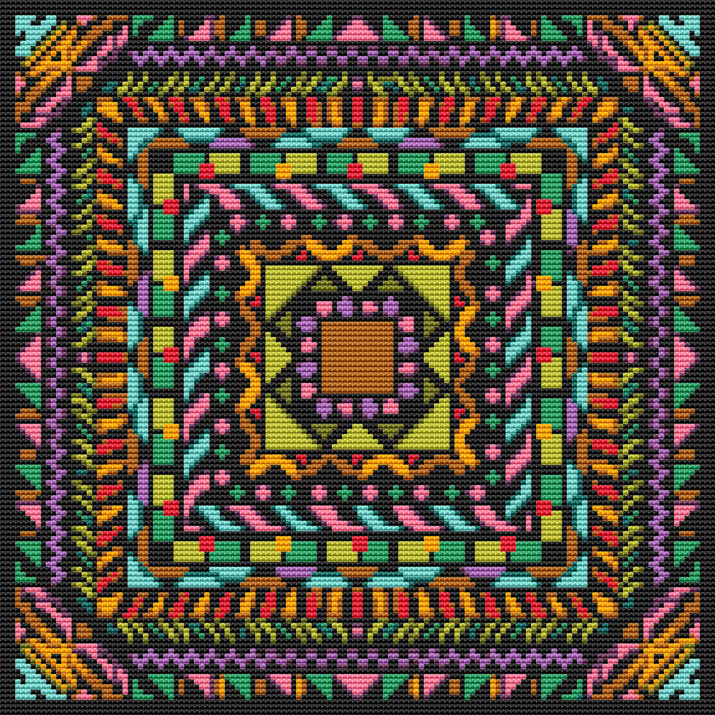 Harmony Mandala Cross Stitch Pattern by The Art of Stitch