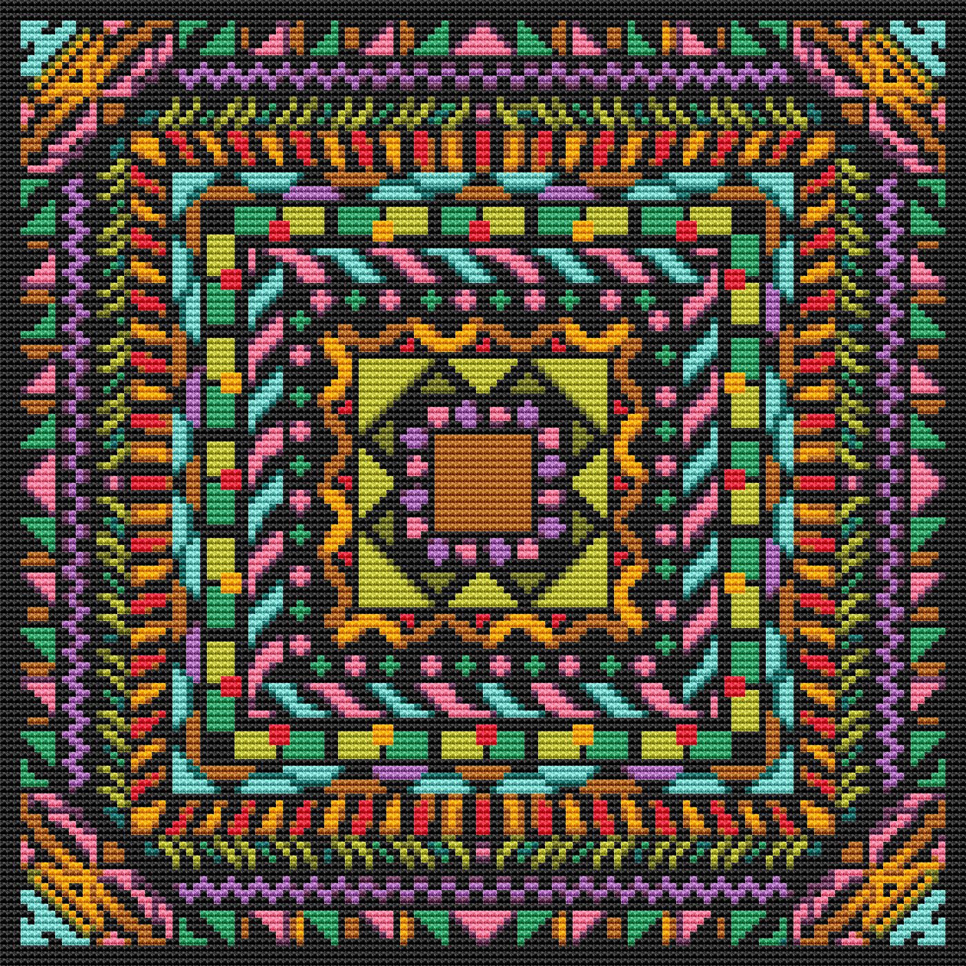 Harmony Mandala Cross Stitch Kit | The Art of Stitch