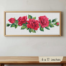 Red Roses Cross Stitch Pattern