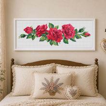 Red Roses Cross Stitch Pattern