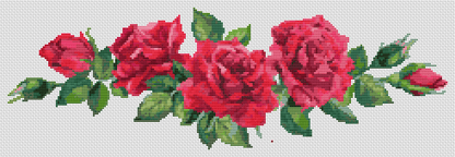 Red Roses Cross Stitch Kit | The Art of Stitch