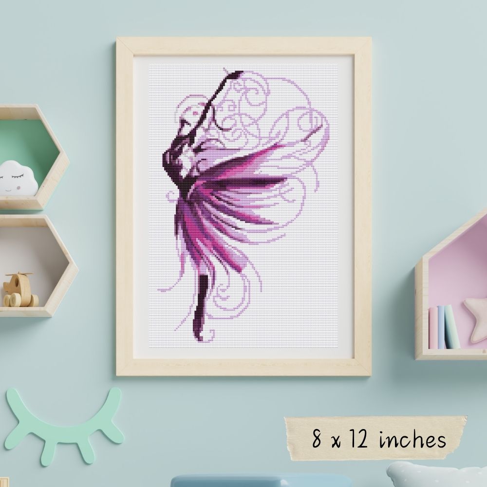 Violet Cross Stitch Pattern