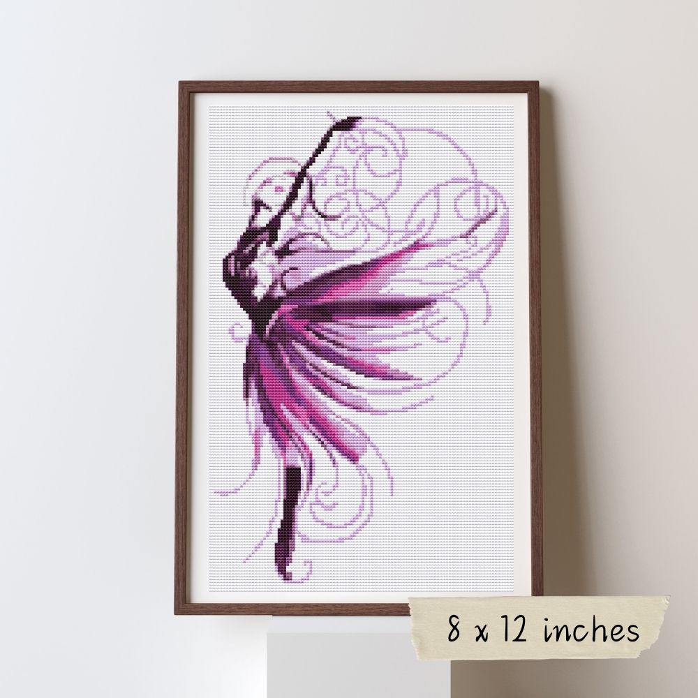 Violet Cross Stitch Kit