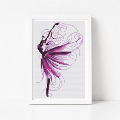 Violet Cross Stitch Pattern