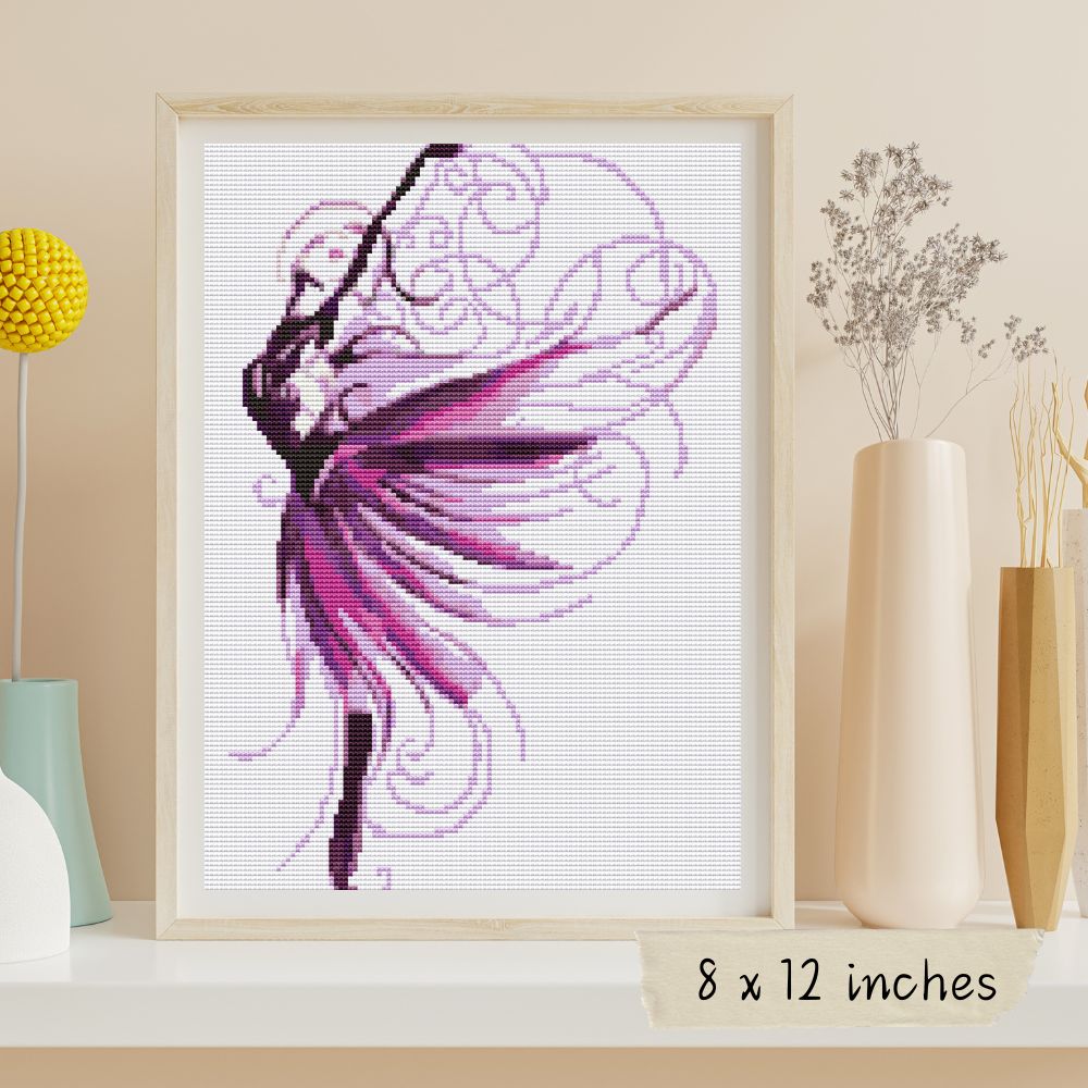 Violet Cross Stitch Kit | The Art of Stitch