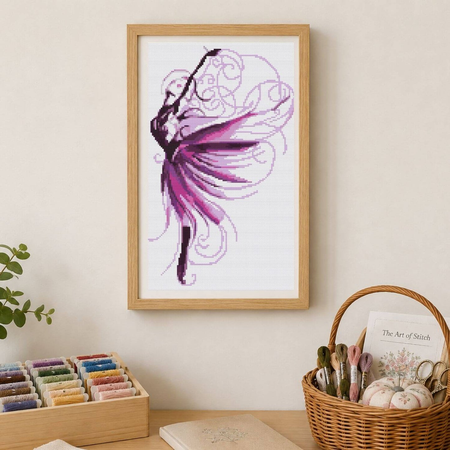 Violet Cross Stitch Kit