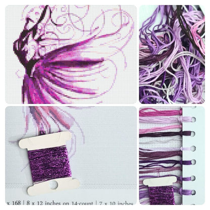 Violet Cross Stitch Kit | The Art of Stitch