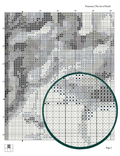 The Elements Series: Titanium Cross Stitch Kit - Premium Cross Stitch Kit - The Art of Stitch