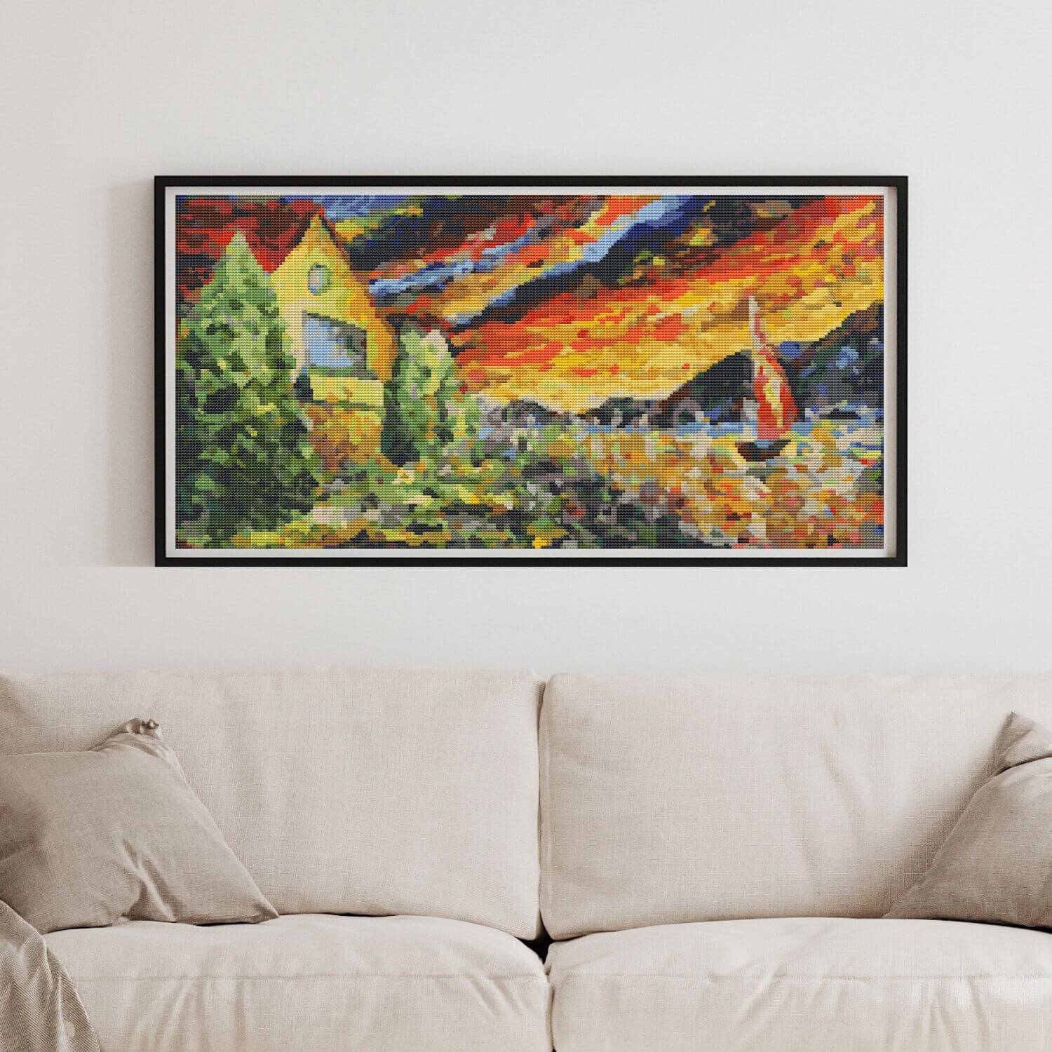 Watercolor House Cross Stitch Pattern - Premium Cross Stitch Pattern - The Art of Stitch