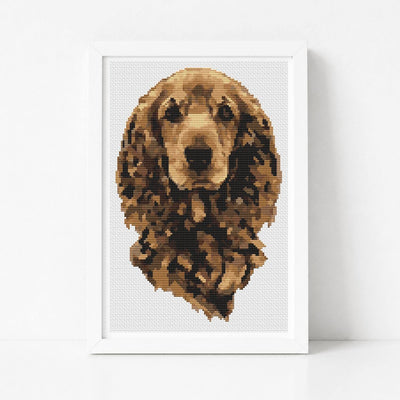 Portrait of a Dog Cross Stitch Pattern