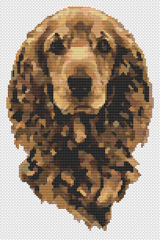 Portrait of a Dog Cross Stitch Pattern | Size: 7 x 11 inches | The Art of Stitch