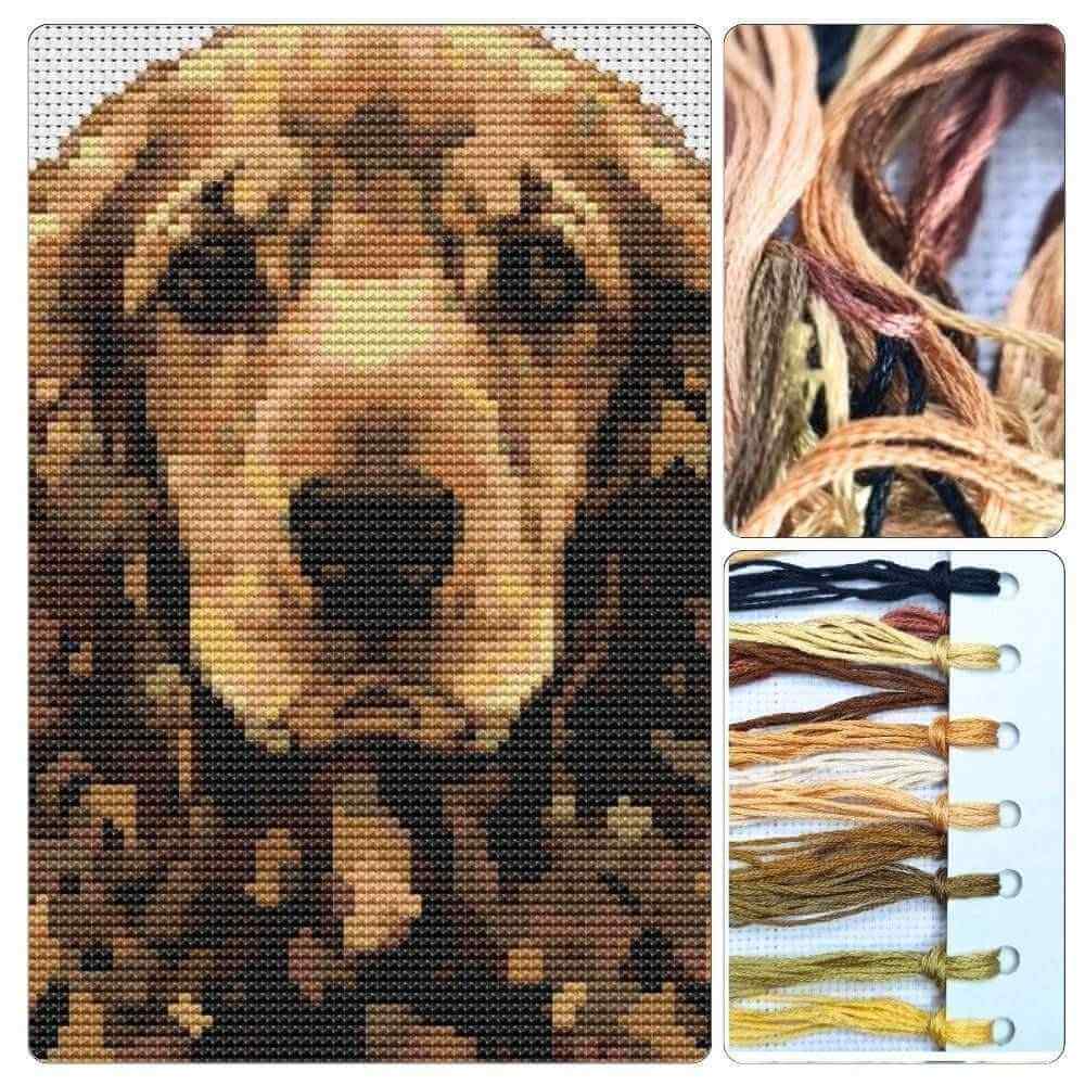 Portrait of a Dog Cross Stitch Kit - Premium Cross Stitch Kit - The Art of Stitch