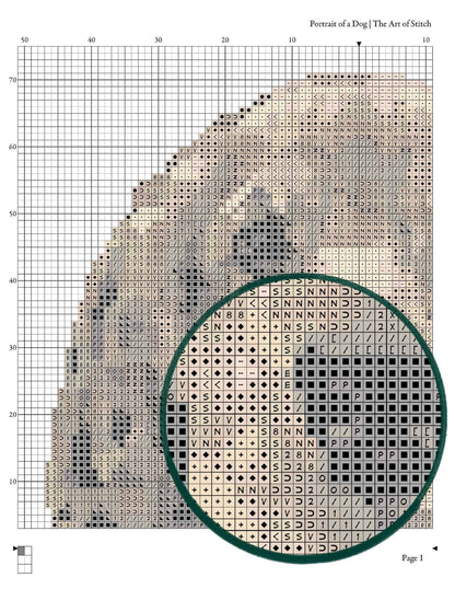 Portrait of a Dog Cross Stitch Kit - Premium Cross Stitch Kit - The Art of Stitch