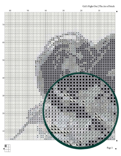 Girl's Night Out Cross Stitch Kit - Premium Cross Stitch Kit - The Art of Stitch