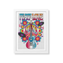 Peace, Love and Music Cross Stitch Kit | The Art of Stitch