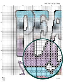 Peace, Love and Music Cross Stitch Kit - Premium Cross Stitch Kit - The Art of Stitch