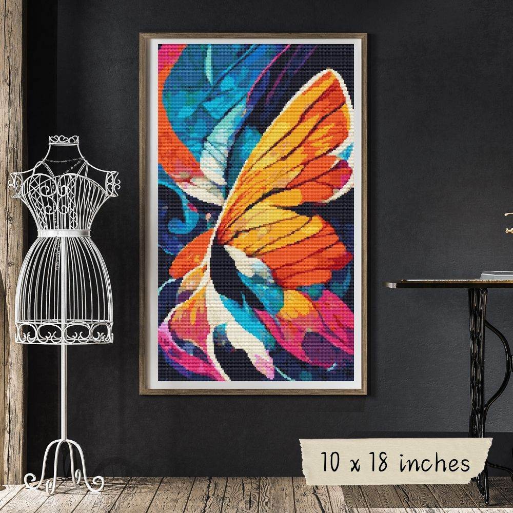 Fantasy: A Butterfly's Wing Cross Stitch Pattern by The Art of Stitch