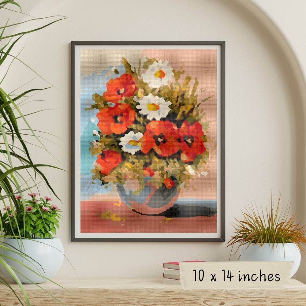 Poppies Cross Stitch Pattern