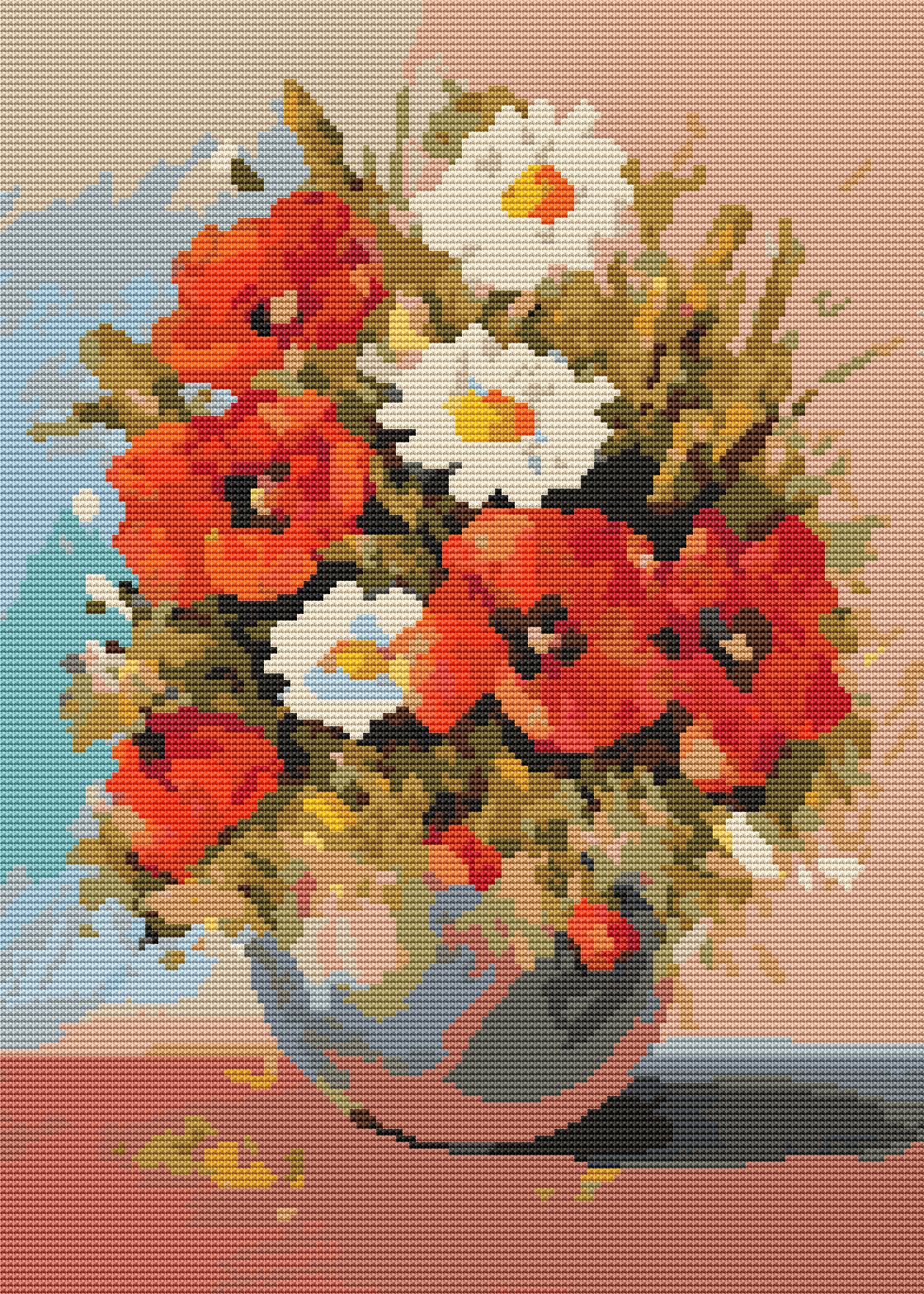 Poppies Cross Stitch Kit | The Art of Stitch