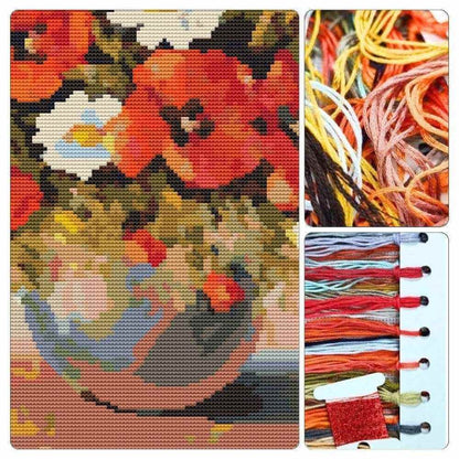 Poppies Cross Stitch Kit