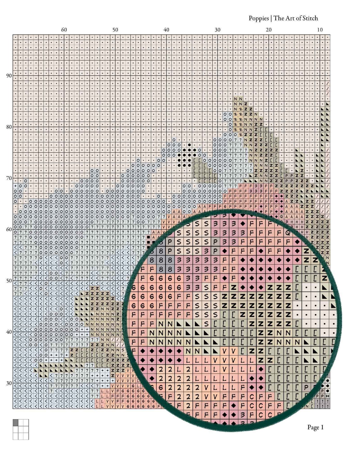 Poppies Cross Stitch Kit - Premium Cross Stitch Kit - The Art of Stitch