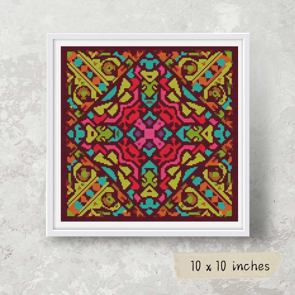 Mandala Series: Joy Cross Stitch Pattern