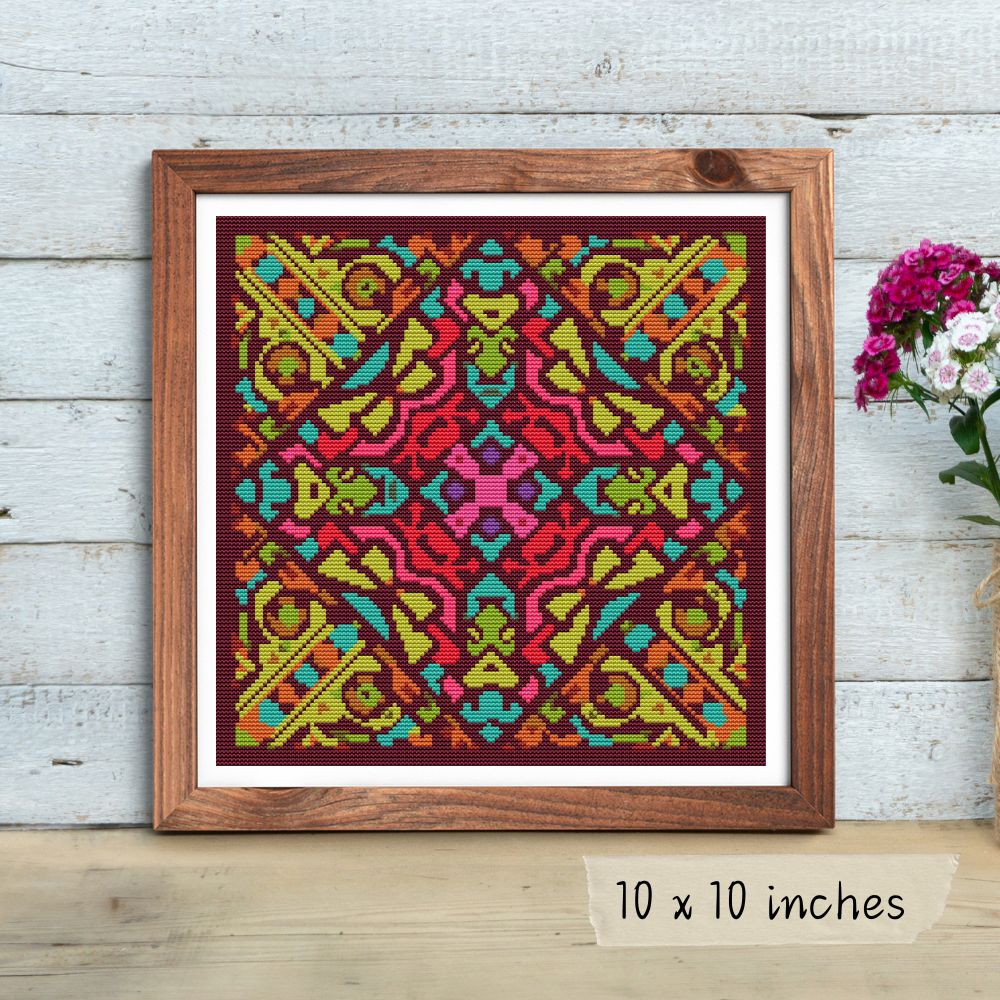 Joy Mandala Cross Stitch Kit | The Art of Stitch