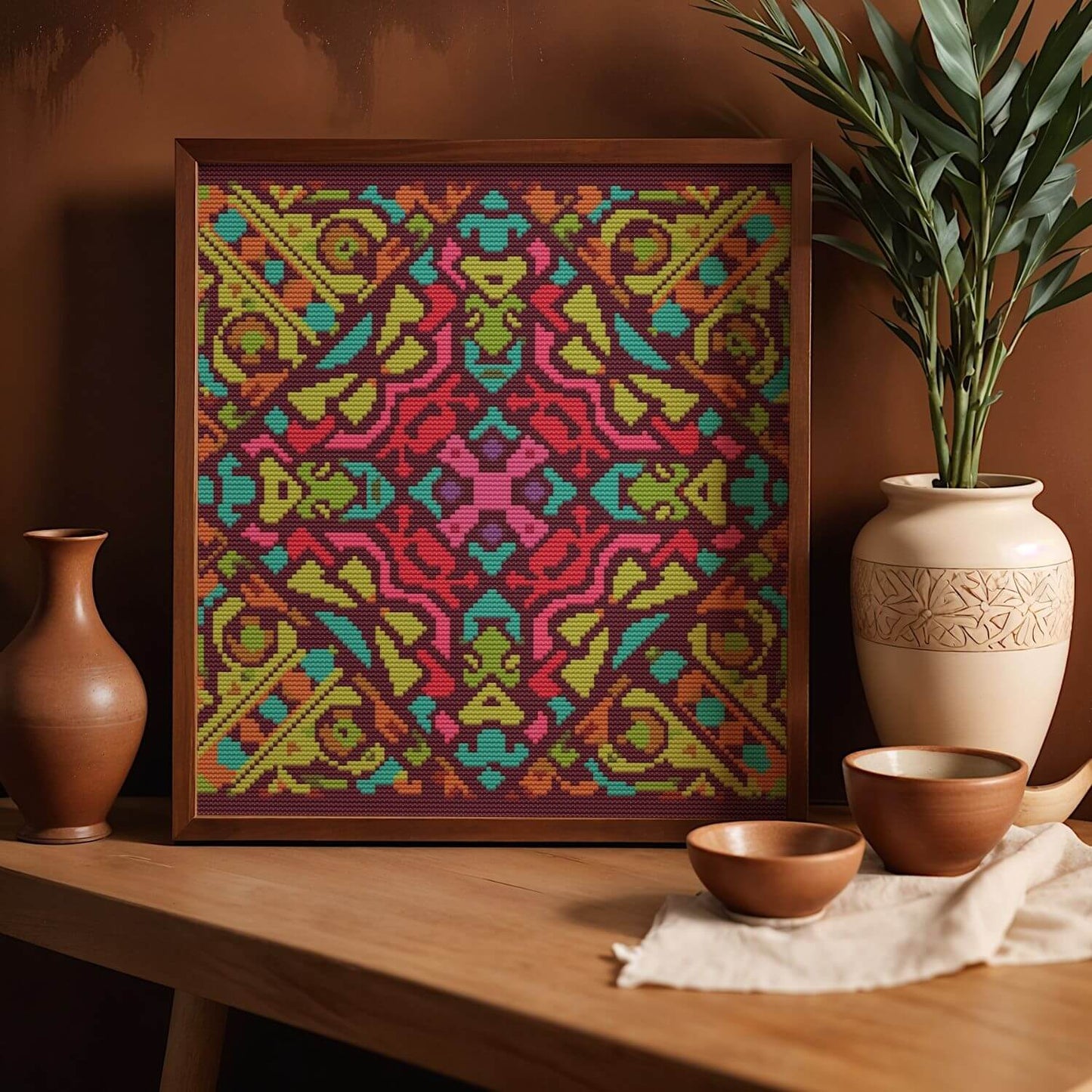 Mandala Series: Joy Cross Stitch Pattern - Premium Cross Stitch Pattern - The Art of Stitch