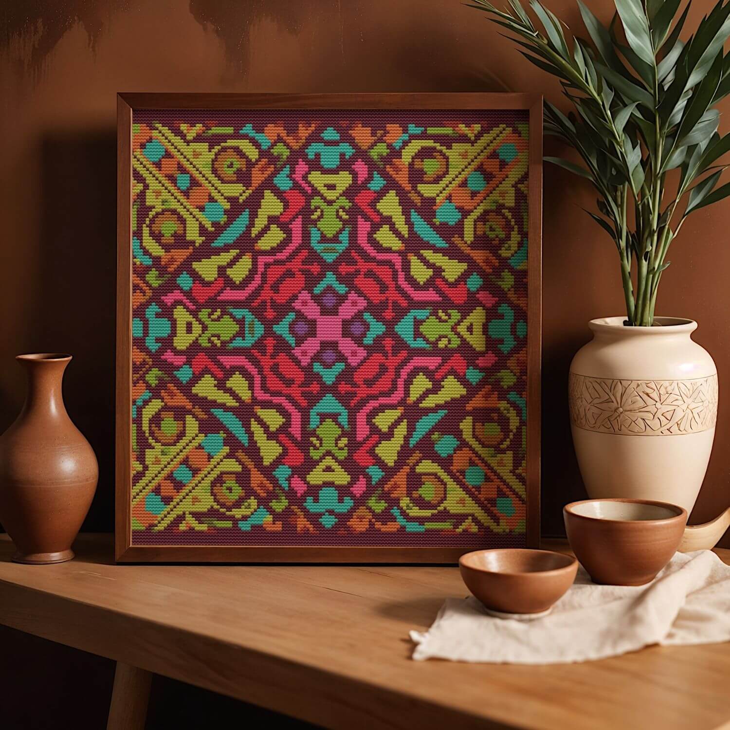 Mandala Series: Joy Cross Stitch Pattern - Premium Cross Stitch Pattern - The Art of Stitch