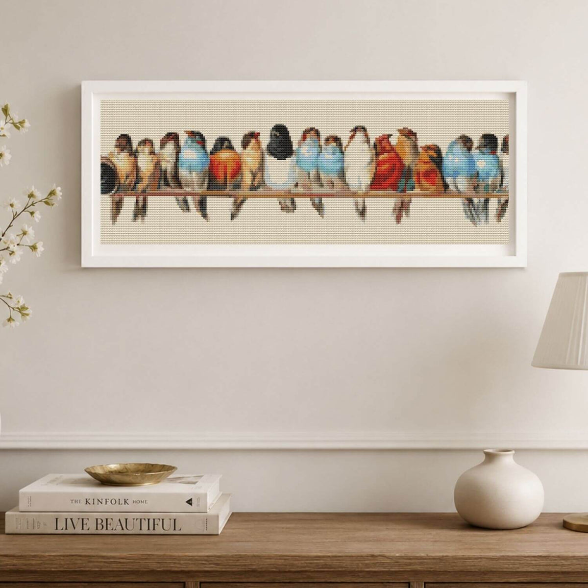 A Row of Birds Cross Stitch Pattern - Premium Cross Stitch Pattern - The Art of Stitch