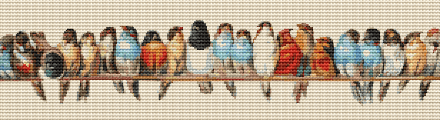 A Row of Birds Cross Stitch Kit | The Art of Stitch