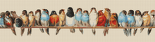 A Row of Birds Cross Stitch Kit | The Art of Stitch