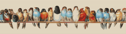 A Row of Birds Cross Stitch Pattern | The Art of Stitch