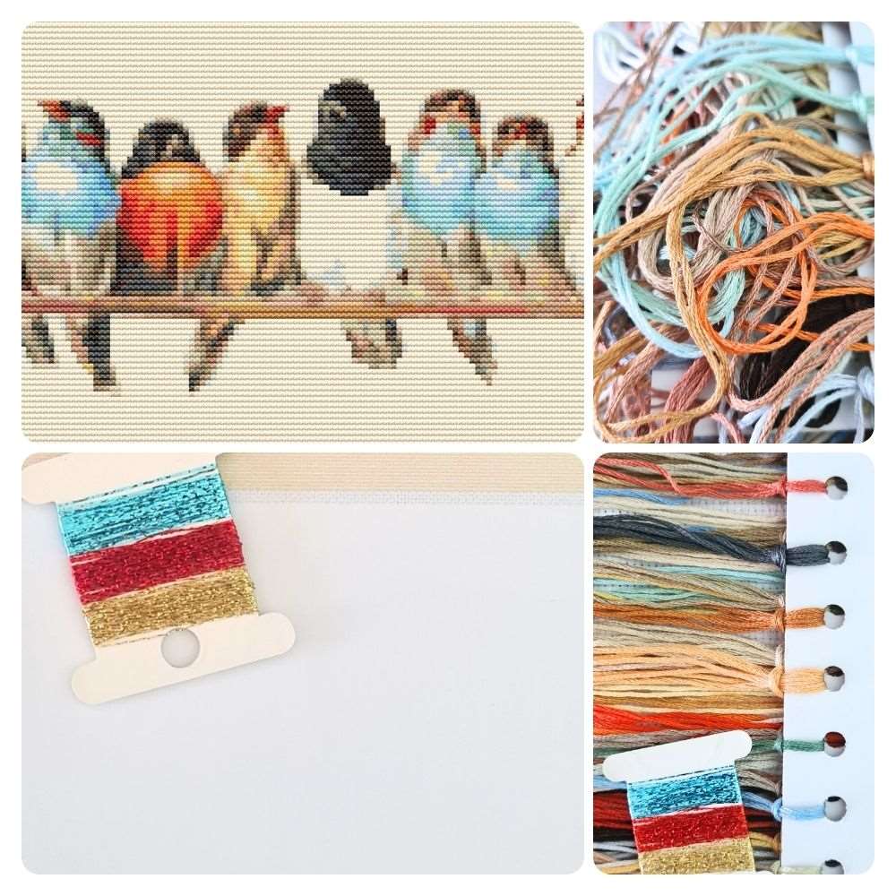 A Row of Birds Cross Stitch Kit | The Art of Stitch