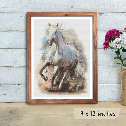 The White Knight Cross Stitch Kit | The Art of Stitch